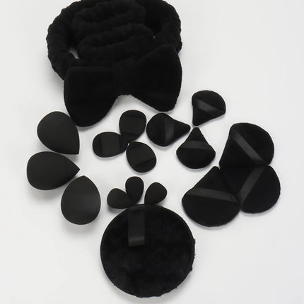 19 件 Cosmetic Puff Makeup Sponge Blender Beauty Egg Foundation Sponges Puff Wash Face Headband Wristband Make up Accessories
