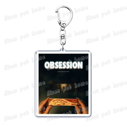 Horror Movie Obsession Keychain for Accessorie Bag Scary One Wish Willow Farming Keyrings Jewelry Friends Nikki Fans Gifts