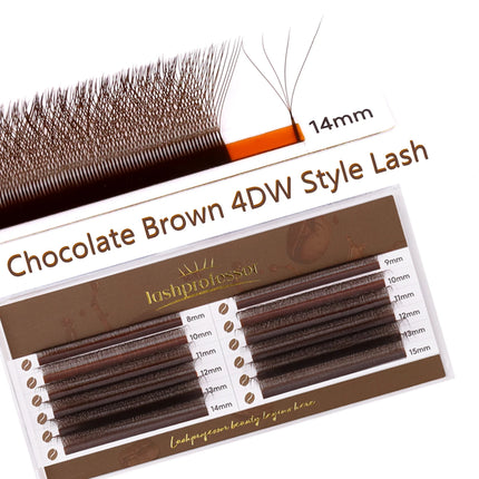RUJADE 3D 4D 5D Premade Fans Eyelash Extension Y W Shape Fairy Spike Soft Automatic Blooming Faux Individual Clover Lash