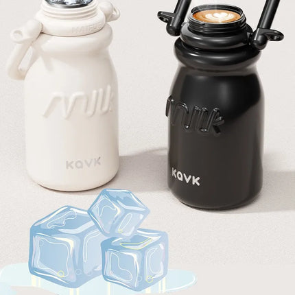 Portable Insulated Coffee Cup | Trendy Milk Bottle Design