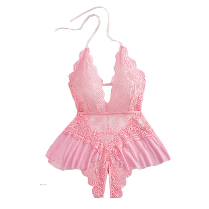 Plus Size Underwear Lace Bodysuit Women Nightgown