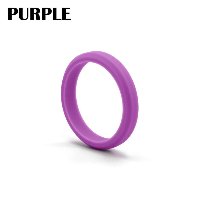 1pc Sports Hypotenuse Silicone Ring 7 Color for Women Wedding Rubber Bands Hypoallergenic Flexible Finger Rings