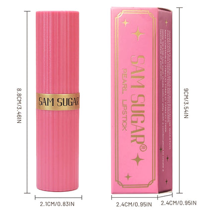 SAM SUGAR 6 colors chocolate bar lipstick makeup pearl matte matte not easy to fall out matte waterproof lipstick