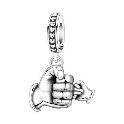 S925 Sterling Silver Charm Bead Angel Prayer Travel Memorial Pendant Fine Birthday Gift Fit Bangle Bracelet Necklace DIY Jewelry