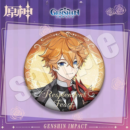 Genshin Impact Anime Merch Pendant Dadalia Qingqing Diluc Sano Yae Shenzi Badge Fans Collectible Accessories for Backpack Hoodie
