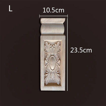 Applique for Furniture In Wood Figurines Moulding Decal Carved Wedding Decoration Maison Accessories Stair Decoration Wood Onlay