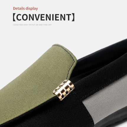2025 Spring/Autumn New Arrivals: Fashionable Men's Shoes Large Colour Block Patchwork Loafers Versatile Stylish  Student Shoes