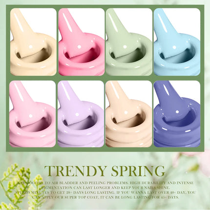 BORN PRETTY 10ml Gel Nail Polish Gel 130 Colors Semi Permanent Solid Nail Gel Varnish Soak Off UV Gel for Base Top Coat