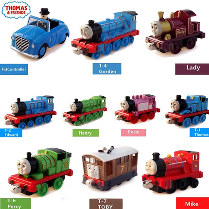Genuine Thomas and Friends Caitlin Connor Double Track Master Train Model Metal Magnetic Railway Children Toy Car Gift