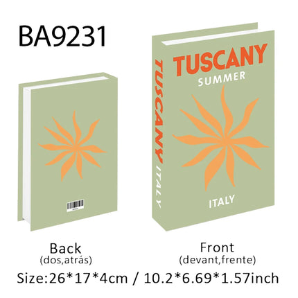 New Travel Decorative Books Book Decoration Luxury Fake Books Decor Table Storage Box Shelf Ornaments Interior Desk Aesthetic