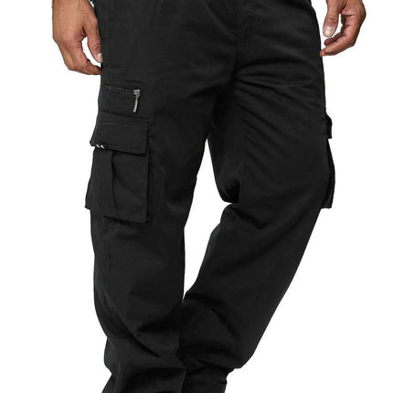 2022 new Sweatpants Streetwear Trousers Men's Pants Stripes Drawstring Zipper Pockets Cargo Pants Men's Overalls Running pants