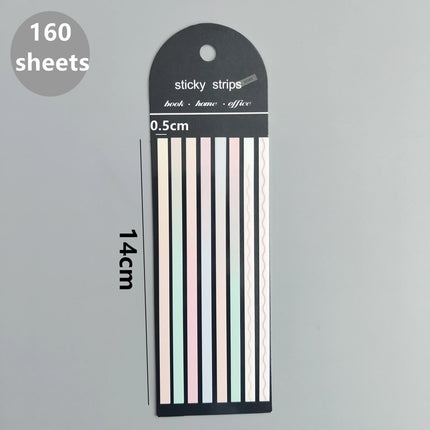 160 Sheets Transparent Sticky Notes Self-Adhesive Reading Annotation for Books Notepad Bookmarks  Memo Pad Index Tabs
