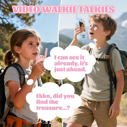 2PCS Kids Video Walkie Talkie Parent-Child Interactive Leisure Pager Remote Intercom Mini Telephone Toy for Gift