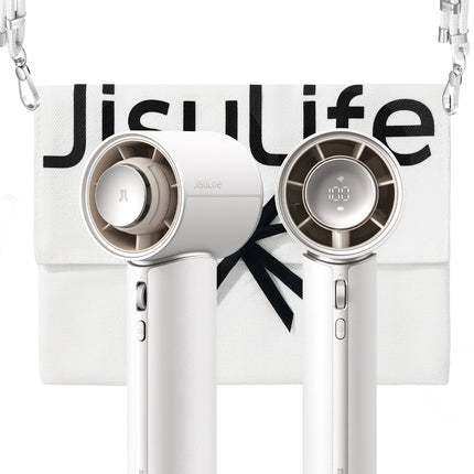 JISULIFE Portable Handheld Fan Pro1 Mini Refined Utility,Elite PU Leather, 30 Hour Cooling Power, Aroma Pod, 100-Speed Precision