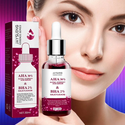AHA 30%+BHA 2% Exfoliating Face Salicylic Acid Serum Moisturizing Nourish Smooth Pores Essence For Acne Blackhead Pores Skincare