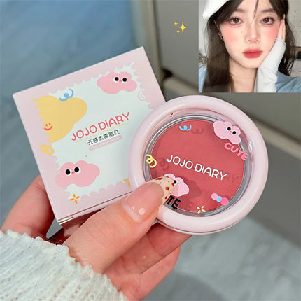 Monochrome Low Saturation Matte Blusher Peach Milk Pink Cream Natural Cheek Tint Brightening Makeup Blush Cream Beauty Cosmetics
