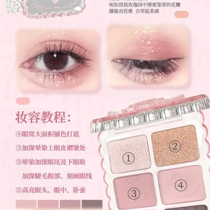 Gogotales Gem Series Eyeshadow Disc Ballet Swan Earth Color Korean Daily Light Makeup Matte Pure Sexy Portable Eyeshadow Makeup