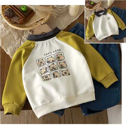2024 Boys Polo Shirts Casual Contrasting Color Pullover for Kids School Uniform Children T-shirts Girls Tees Baby Clothes
