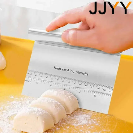 Multipurpose Stainless Steel Cake Scraper Dough Cutter Vegetable Slicer Fondant Cream Spatula DIY Baking Decoration Tool