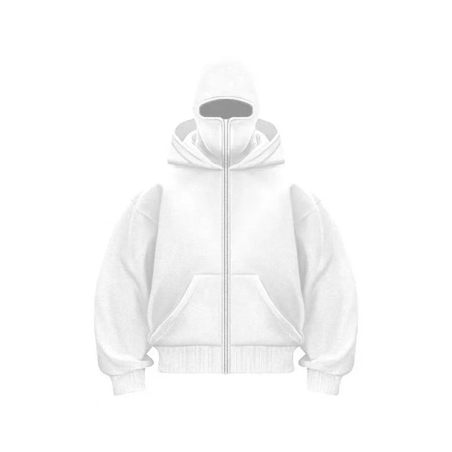 2025 Autumn and Winter New Men's and Women's Casual Sportswear With Hooded Mask Design, Sporty and Fashionable Plus Size Hoodie