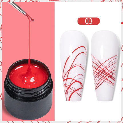 AWStorG 5ML Super Silver Metallic Gel Nail Polish Metal Effect Painting Gel Chromes Varnish Semi Permanent for Nail DIY