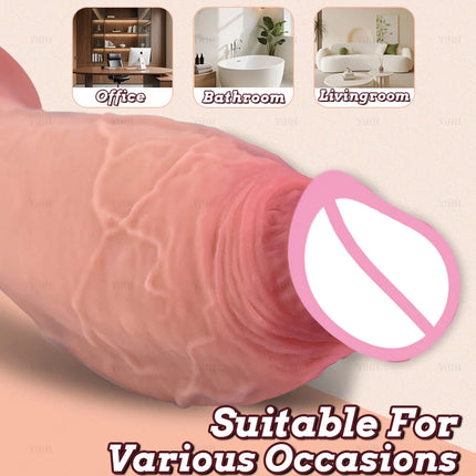 3 Sizes Realistic Dildo Anal Toy Butt Plug Huge Knot Penis Soft Fake Dick With Suction Cup Sex Toys For Woman Vagina Masturbator