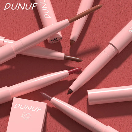 Long-Lasting Matte Tapered Nib Lip Liner Pencil Creamy Plumping Waterproof Natural Nude Brown Slim Lip Stain Makeup
