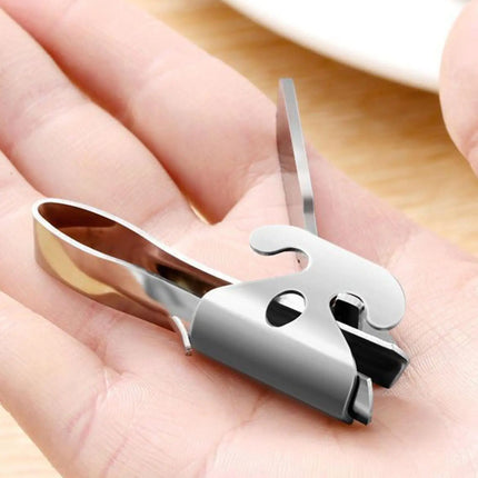 Sunflower Seed Peeler Stainless Steel Sunflower Seed Cracking Clip Multifunctional Nut Sheller Heavy Duty Wide Jaw Nut