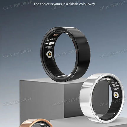 2026 Smart Ring Blood Pressure Heart Rate Sleep Monitoring Smartring IP68 & 5ATM Waterproof Multi-sport Mode Smartring Man Women