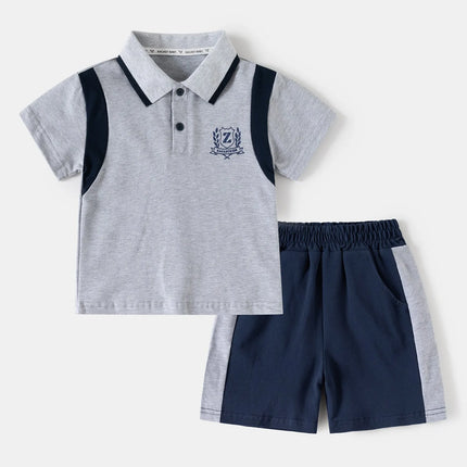 Baby boy's  short-sleeved summer Sports set  boys' summer wear Clothing thin and casual sports clothings