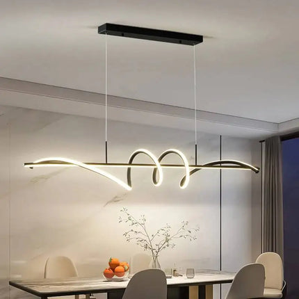 Simple Led Pendant Lights Modern Hotel Homestay Restaurant Bedroom Bar Long Chandelier Modern Home Interior Decor Lighting Lamps
