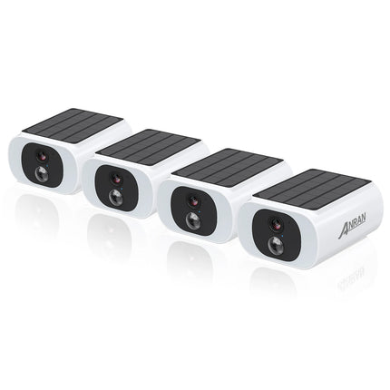 ANRAN 2/3/4 PCS Outdoor Wireless WIFI Camera 2.4G 3MP Battery Solar Security Camera Floodlight Color Night Vision Local Alarm