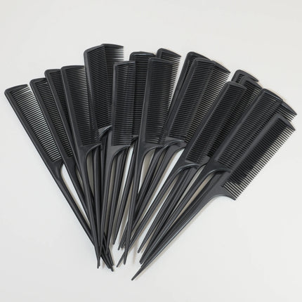 20 professional pointed tail hair combs, anti-static hair dye brushes, hair styling combs,Special for real hair wigs