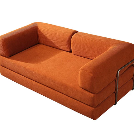 150CM Modern Style Air Compression Fabric Flannel Deformable Modular Couch for Living Room Sectional Composable  Sofa Bed