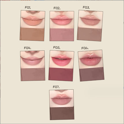 LEEMEMBER Lip Liner Bear Bakery Collection Lipstick Pencil Natural Coverage And Change Lip Color Double-Ended Lip Makeup