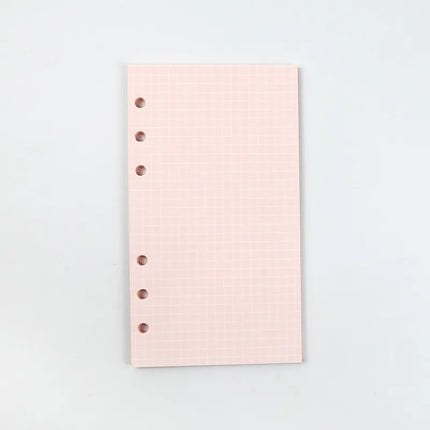 2026 40Sheet Kawaii A5 A6 Loose Leaf Notebook Refill Spiral Binder Index Paper Inner Pages Daily Planner Line Grid Blank Agenda