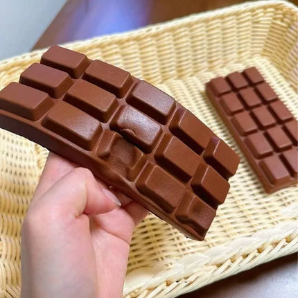 Giant Chocolate Bar Squishy Slow Rising Wet Soft Simulation Food Toy PU Foam Office Stress Relief Squeeze Fidget Toy