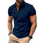 navy orange / L