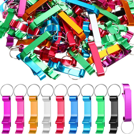 10Pcs Beer Bottle Opener Keychain Key Chain Wedding Favors and Gifts Keyring Key Ring