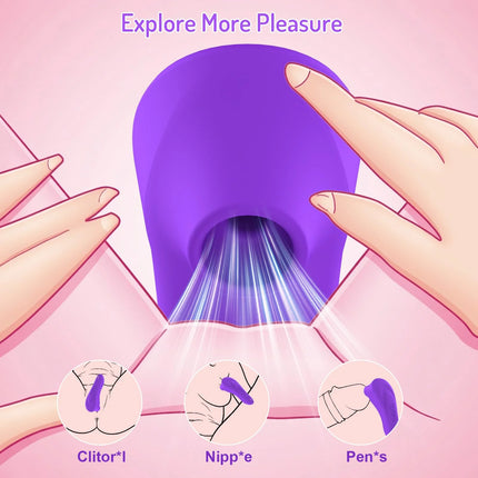 Clit Sucker Vagina Sucking Vibrator Clitoris Stimulator Blowjob Oral Nipple Licking Sex Toy for Women Masturbator Erotic Product