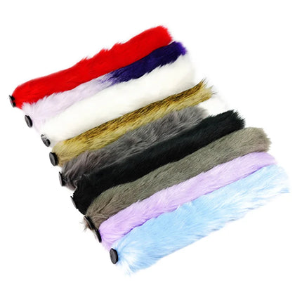 Fox Tail Anal Plug with Remote Control Vibrating - Faux Fur & Silicone Role Play Adult Toy Multi-Color BDSM Sex Toys for Couples