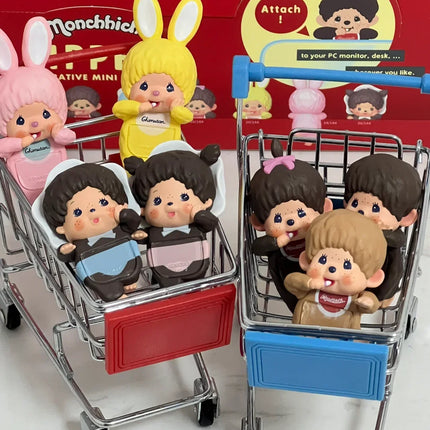 Genuine Sonny Angle X Monchichi Hippers Series Blind Box Collect Mini Figure Kawaii Doll Sakura Desktop Decor Kid Girl Gift