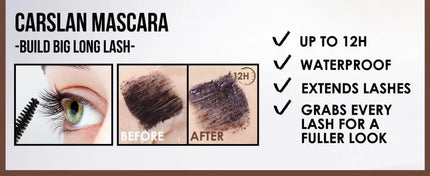 CARSLAN Multi Effect 3D Mascara Curling Volume Lashes Thick Lengthening Eyelashes Extension Waterproof Long-wearing Makeup