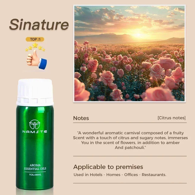 TROVEZ&Namste Floral 100ML Essential Oils Diffuser Hotel Air Freshener Perfume Oil Advanced Alcohol-free Fragrance Essential Oil