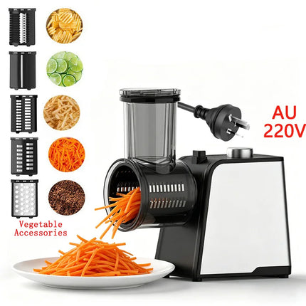 S6B 8 IN 1 Commercial Food Processor Meat Grinder Sausage Stuffer Meatball Maker Vegetable Slicer Shredder and Chop for Kitchen