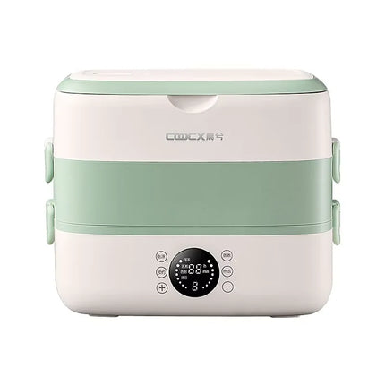 New Smart Electric Lunch Box 2L Multi-function Insulation Electric Lunch Box LED Digital Display Steamer Rice Cooker with Timer