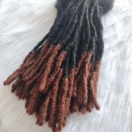 Dreadlocks Sister Locs Extensions Handmade Soft Crochet Brazilian Human Hair Braiding 10in Ombre Short Hair 10Strands/lot