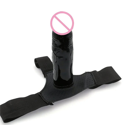 Men Strap On Dildo Panties Wearable Hollow Penis Lengthen Sleeve Strapon Dildo Pants Harness Belt for Man Sex Toys For Woman Gay