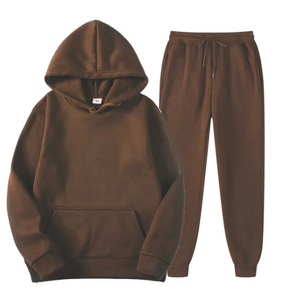 Men's Hoodie and Pants Tracksuit Set - Warm Casual / Ensemble Survêtement Hommes Capuche et Pantalon - Chaud Décontracté