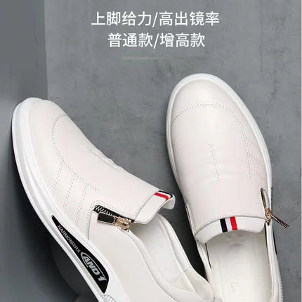 Casual Leather Shoes Men Loafers Trend Brand Business Shoes Autumn Slip on Flat Man Sneakes Comfortable Moccasins Zapatos Hombre